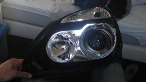 Renault Clio Mini H1 Bi-xenon projector retrofit