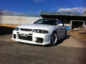 Nissan Skyline R33 Mini H1 reflector headlight retrofit